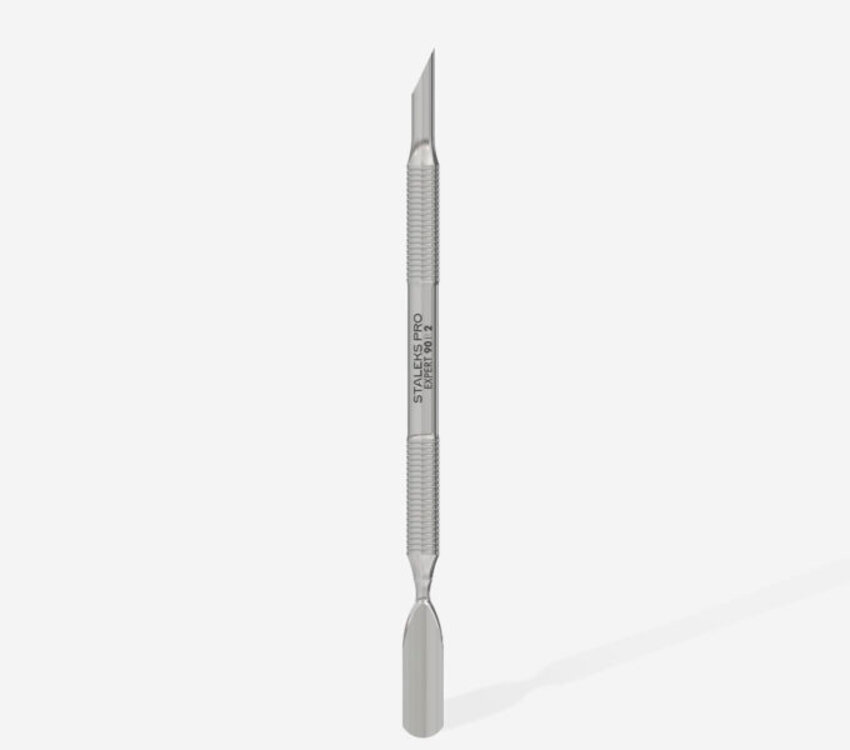 Staleks Pro Manicure Pusher EXPERT 90 Type 2  (beveled and rounded wide pusher)