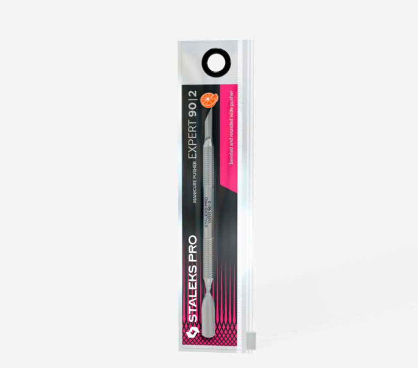 Staleks Pro Manicure Pusher EXPERT 90 Type 2  (beveled and rounded wide pusher)