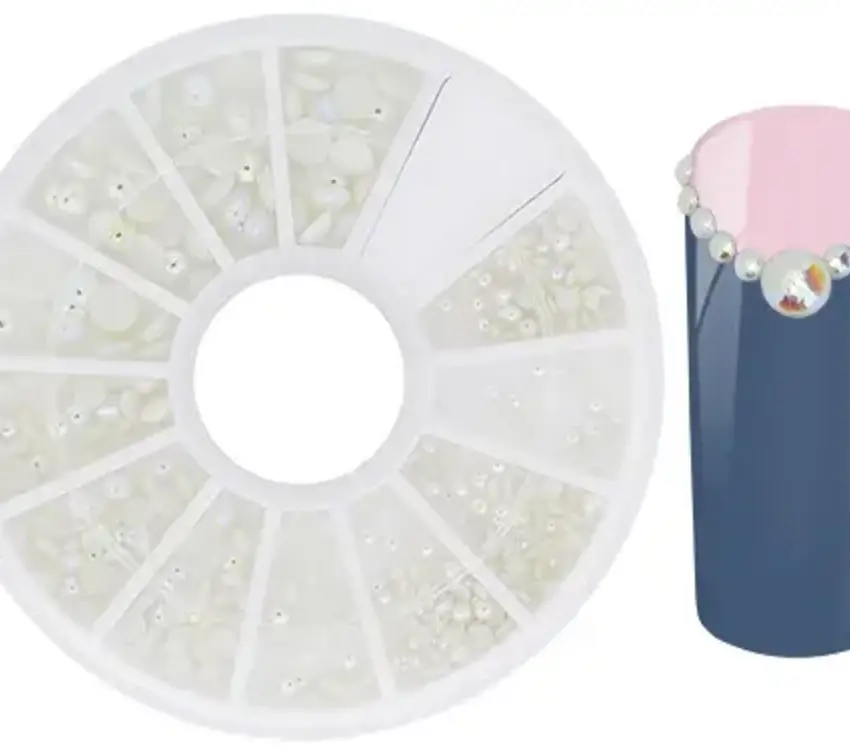 Half Pearls Nailart Wheelbox