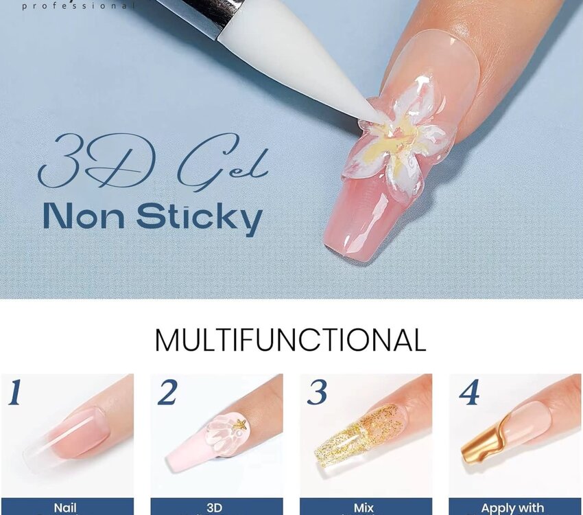 Non Sticky 3D Moulding Design Gel 15ml