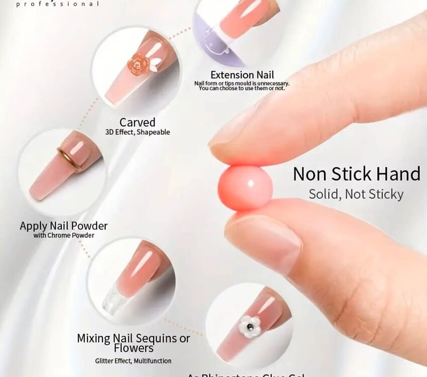 Non Sticky 3D Moulding Design Gel 15ml