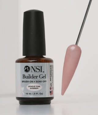 NSI Builder Gel Opaque Pink Shimmer 15ml(was rubber base)