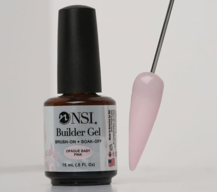 NSI Builder Gel Opaque Baby Pink 15ml(was rubber base)
