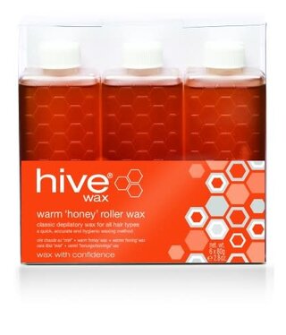 Hive Warm Honey Roller Wax 80g x6