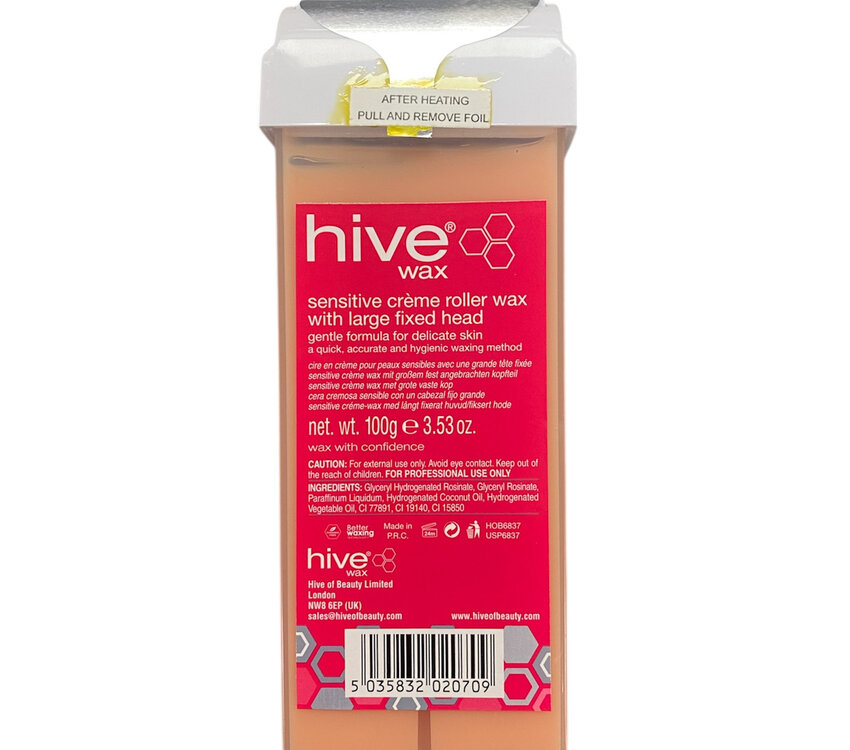 Hive Sensitive Crème Roller Wax 100g - Large Fixed Head