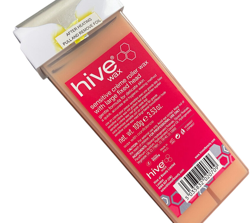 Hive Sensitive Crème Roller Wax 100g - Large Fixed Head