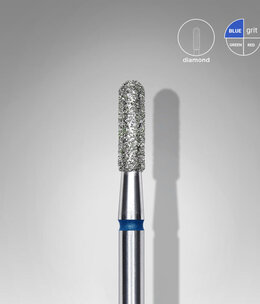 Staleks Diamond rounded cylinder blue bit 2,3 mm /8 mm