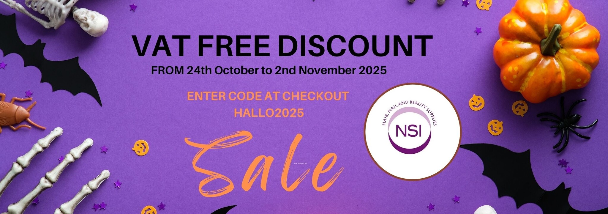 VAT FREE DISCOUNT IS NOW ON