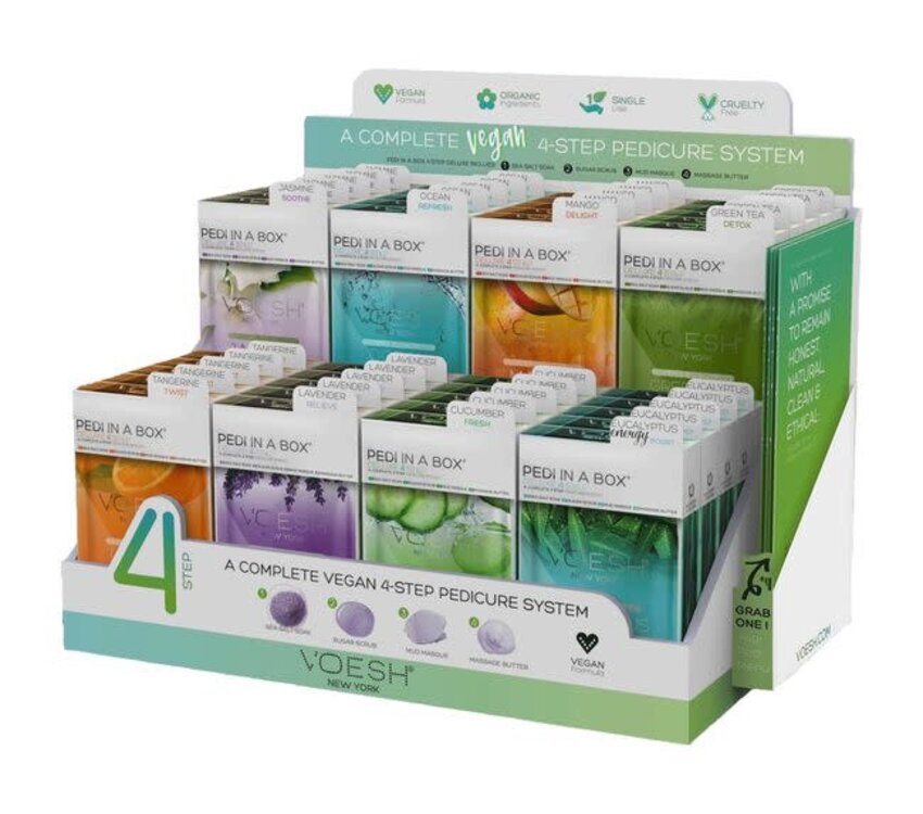 Voesh Salon Pack Pedi in a Box 4 Step 40 Piece