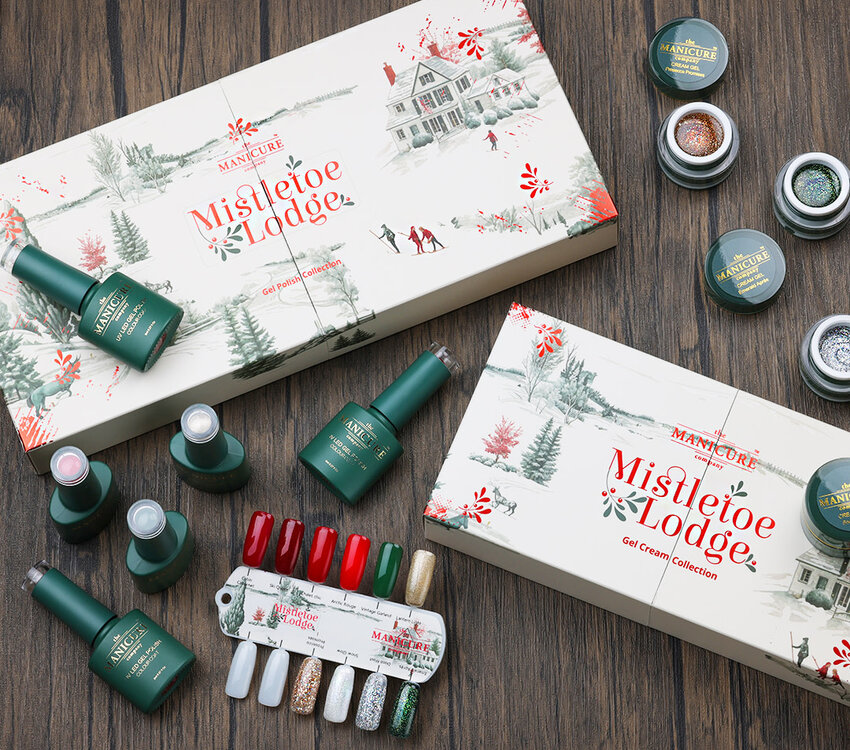 The manicure Company Mistletoe Lodge 4 Gel Cream Pots