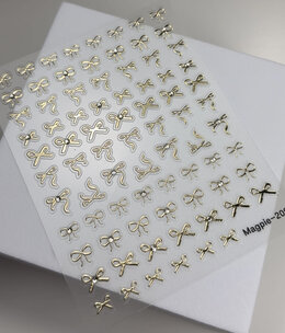 Magpie 209 Gold Bow Stickers