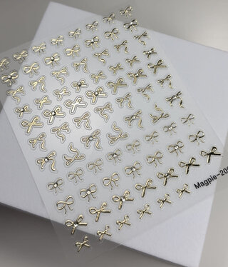 Magpie 209 Gold Bow Stickers