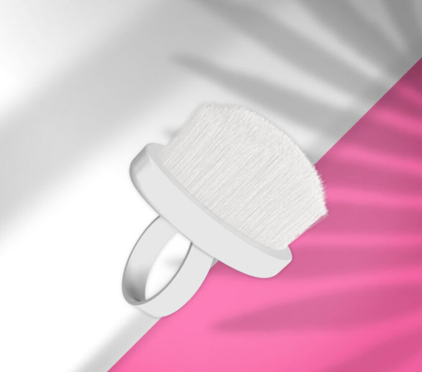 Staleks EXPERT 03 Mini Finger Ring Manicure Dust Brush