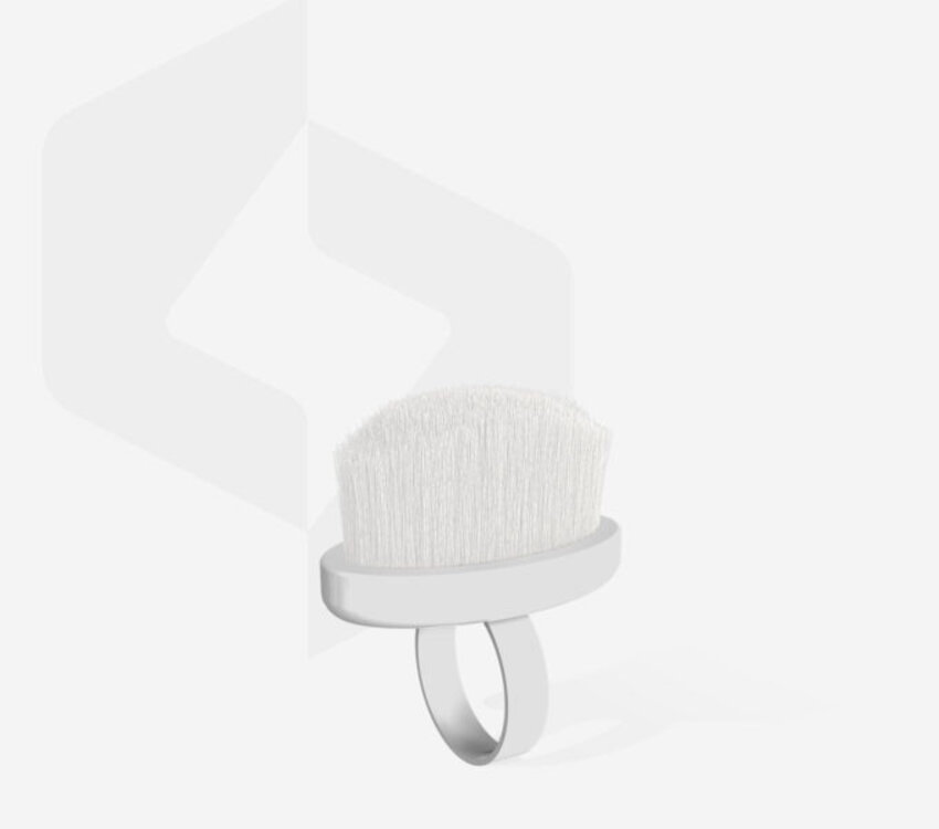 Staleks EXPERT 03 Mini Finger Ring Manicure Dust Brush