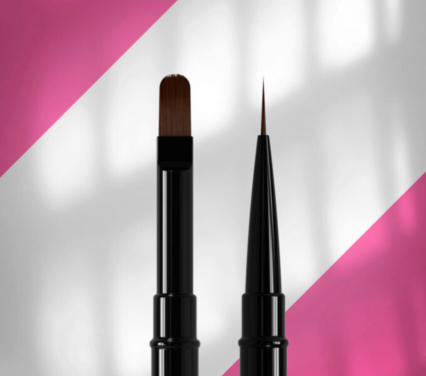 Staleks Double-ended brush EXPERT liner 10 mm / for gel 11mm