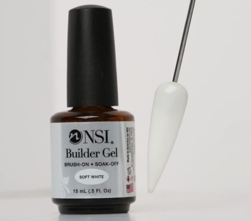 NSI Builder Gel Soft White 15ml (was rubber base)