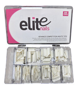 Elite Advance Competition Tips White 500ct