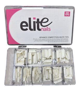 Elite Advance Competition Tips White 500ct