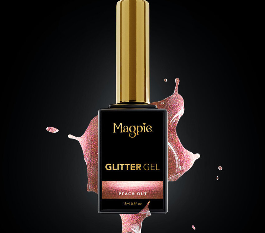 Magpie Glitter Gel Peach Out UV/LED 15ml