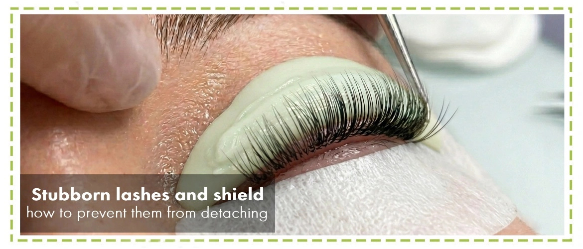 WHY DO LASHES DETACH FROM THE SHIELD DURING A LASH LIFT?