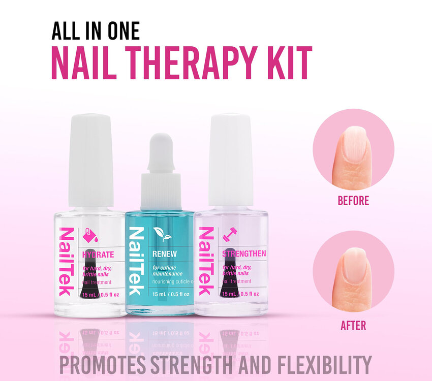 Nail Tek Nail Therapy System 3pk