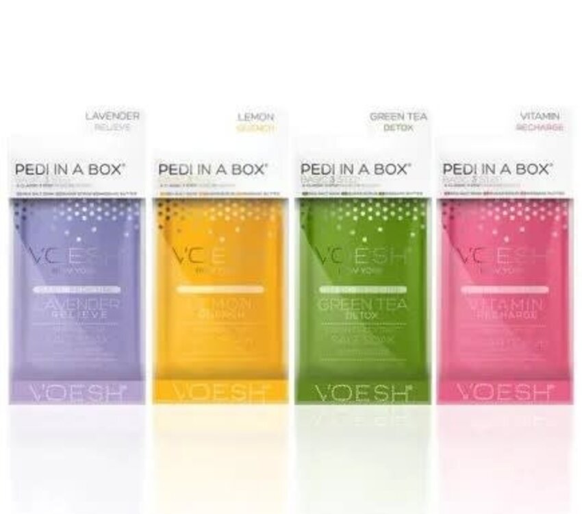 Voesh Salon Pack  Pedi in a Box 3 Step 100 Piece