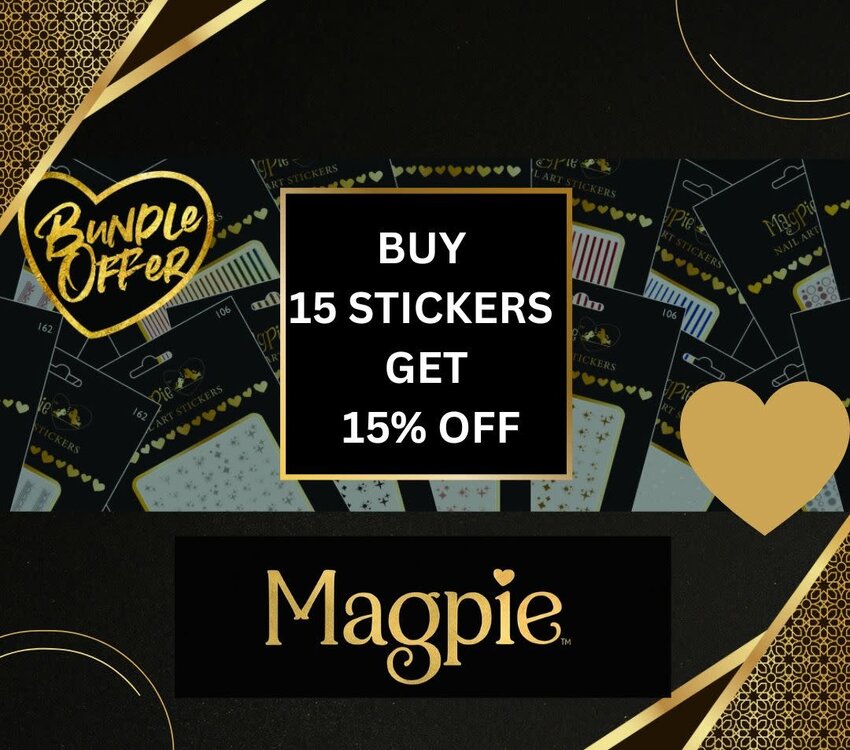 Magpie Bundle Offer Buy 15 Stickers Get 15% Off
