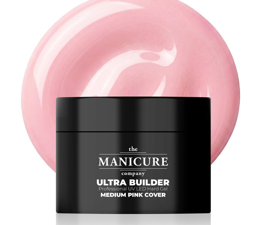 The manicure Company Ultra Builder Professional UV LED Hard Gel Medium Pink Cover- 50g