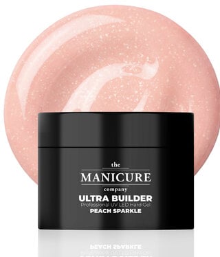 The manicure Company Ultra Builder Professional Hard Gel - Peach Sparkle 50g