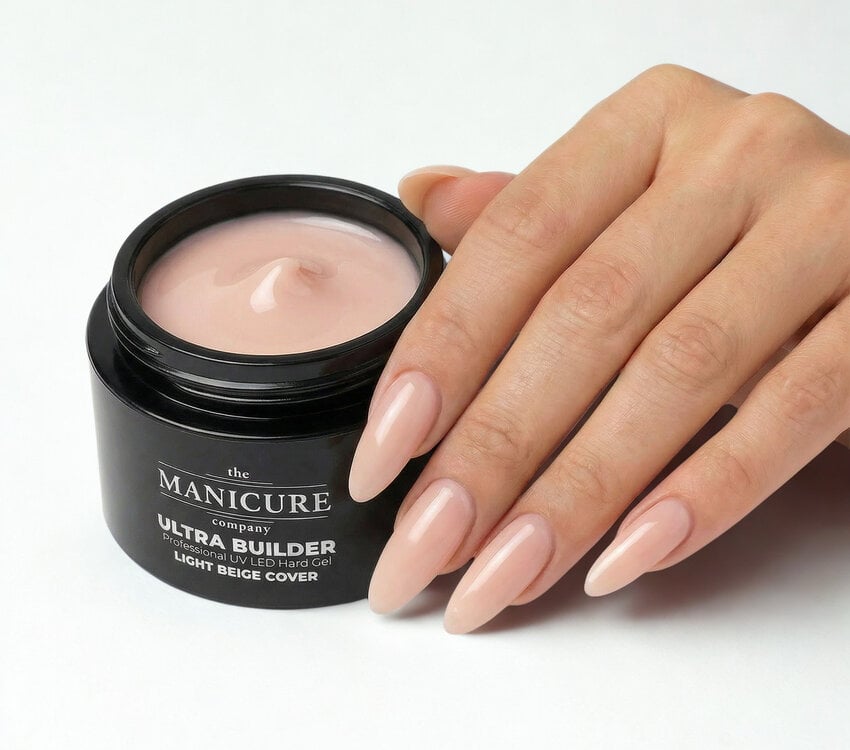 The manicure Company Ultra Builder Professional UV LED Hard Gel Light Beige Cover- 50g