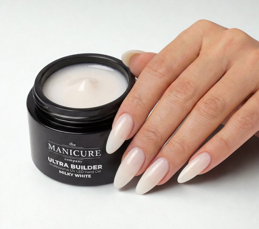 The manicure Company Ultra Builder Professional UV LED Hard Gel Milky White - 50g