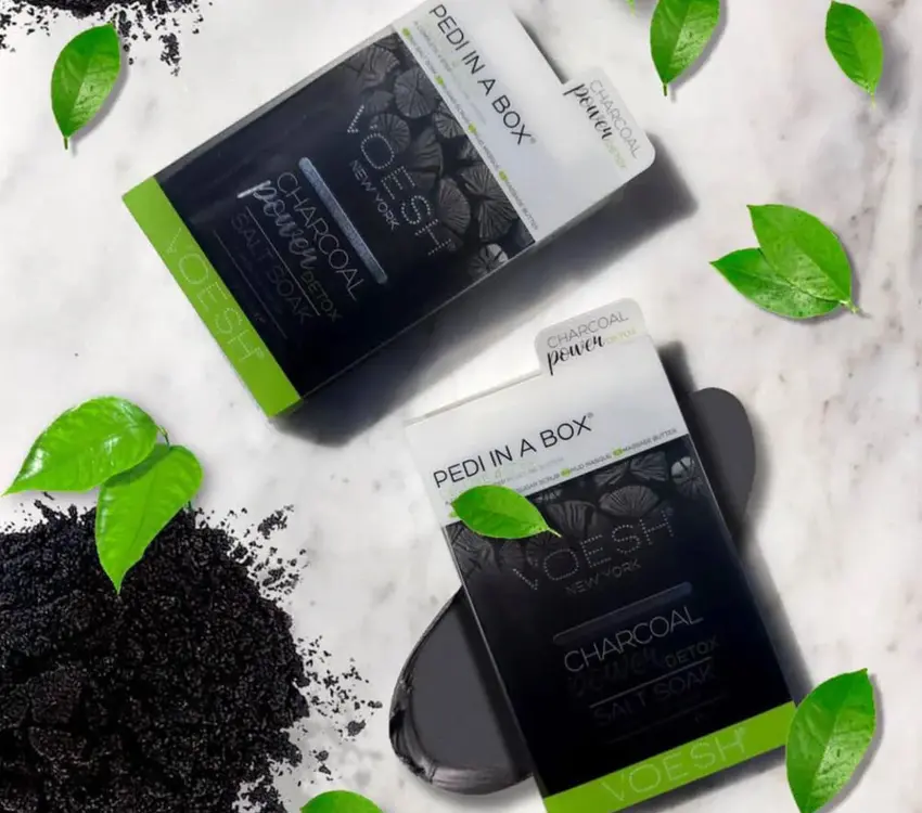 Voesh Buy 1 Get 1 FREE Voesh Pedi in a box Charcoal