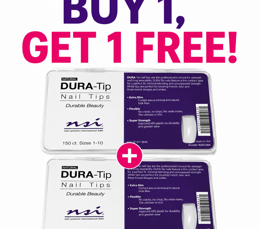 NSI Buy 1 Get 1 Free Dura Tip Natural Size 1-10 150ct