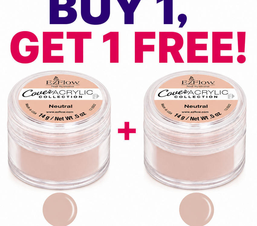 Ezflow Buy 1 Get 1 FREE Cover Acrylic Neutral .5oz