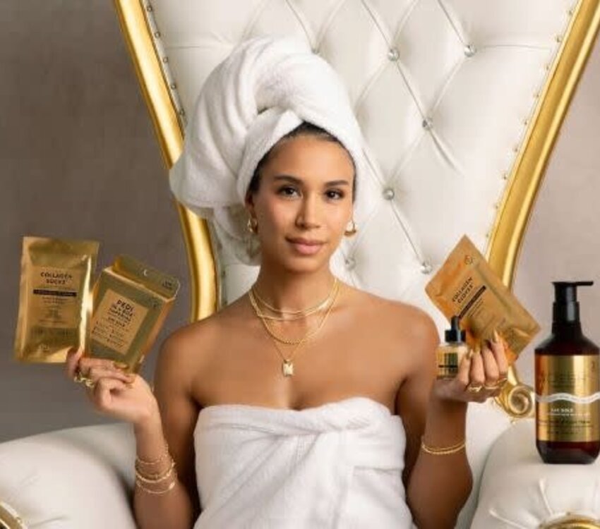 Voesh Vegan Hand & Body Creme  24k Gold 28fl.oz