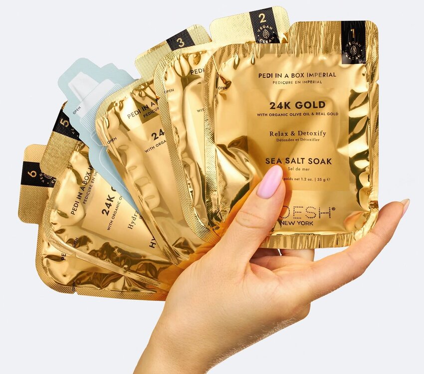 Voesh Pedi in a Box Imperial 24k Gold 6 Step
