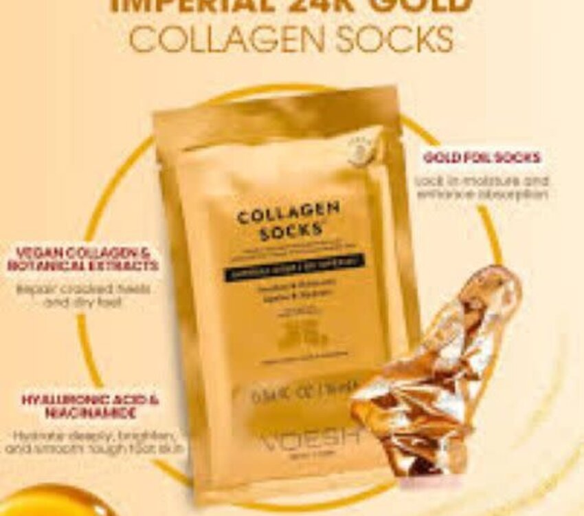Voesh Collagen Socks Imperial Gold