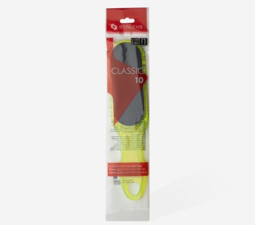 Staleks Plastic Foot File CLASSIC 10 TYPE 1 (100/180 grit)