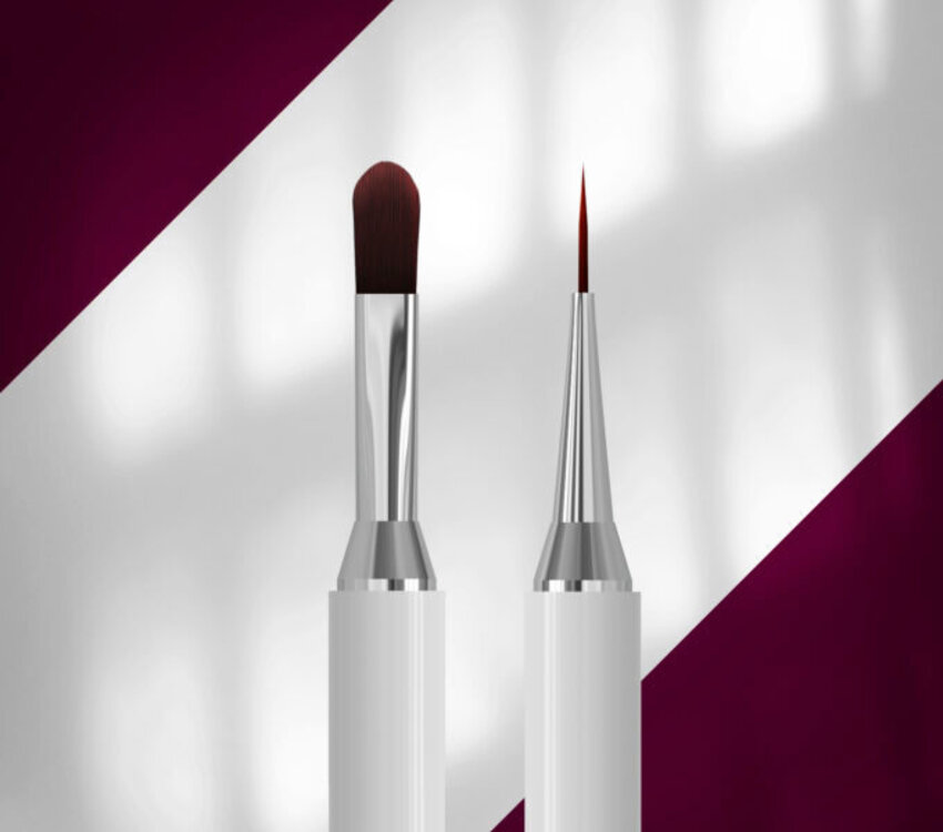 Staleks Double-ended brush Gel 11mm / Liner 12mm