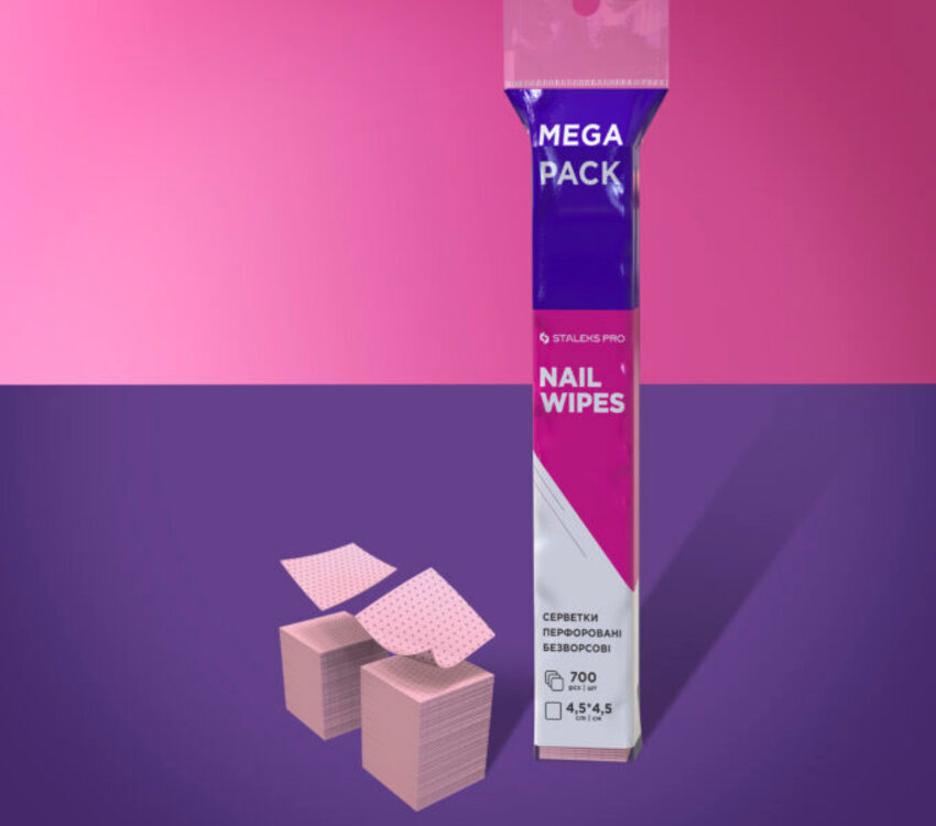 Staleks Pink Lint-free Wipes EXPERT (700 pcs)