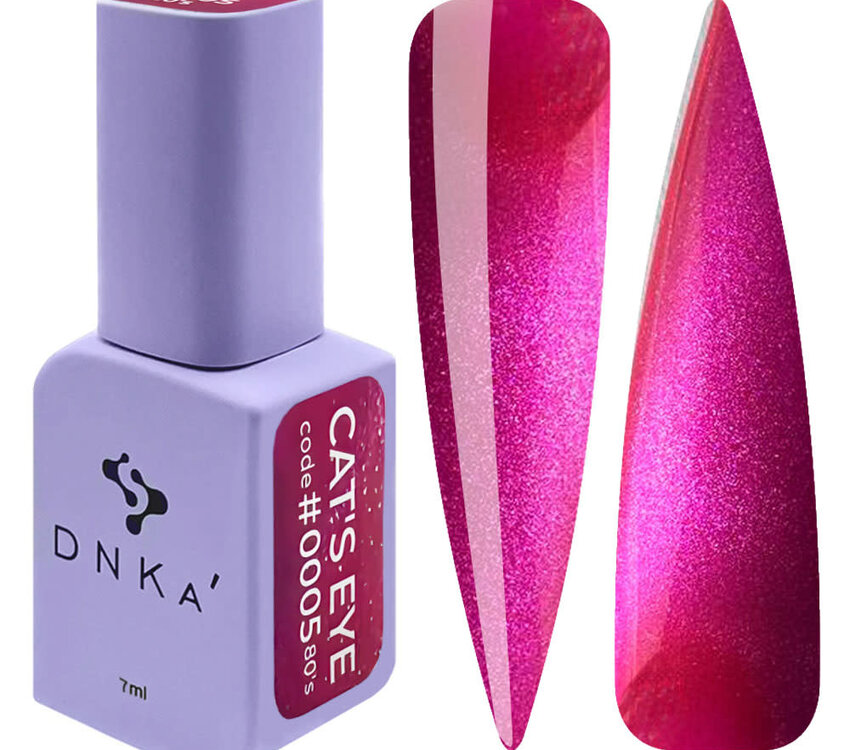 DNKA GEL POLISH CAT`S EYE "DNKa", 7 ml #0005 80`s