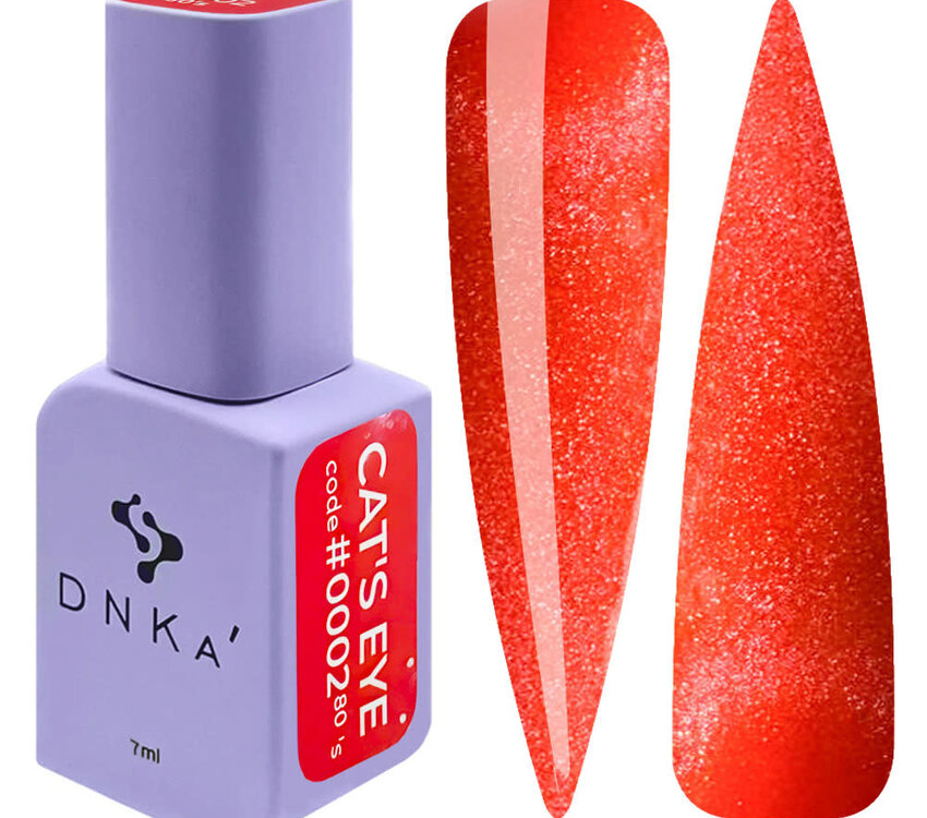 DNKA GEL POLISH CAT`S EYE "DNKa", 7 ml #0002 80`s