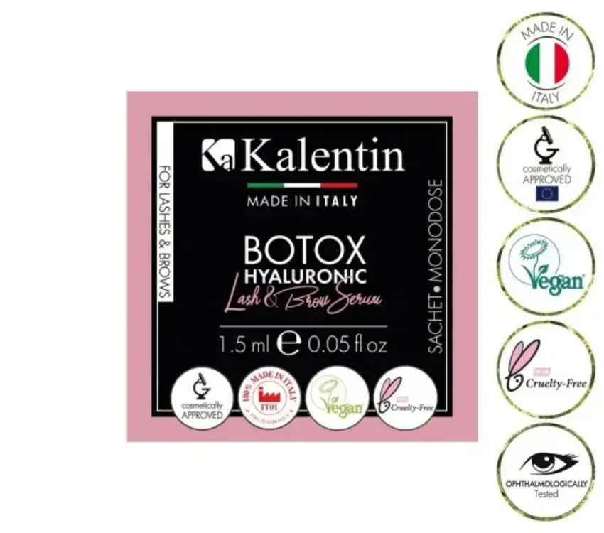 Kalentin Filler Hyaluronic - Lash and Brow Serum - single sachet 1.5ml