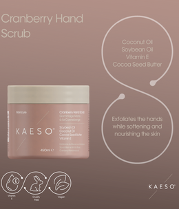 Kaeso Kaeso Cranberry Hand Scrub 450ml