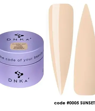DNKa BUILDER GEL LIGHT "DNKa", 30 ml #0005 Sunset