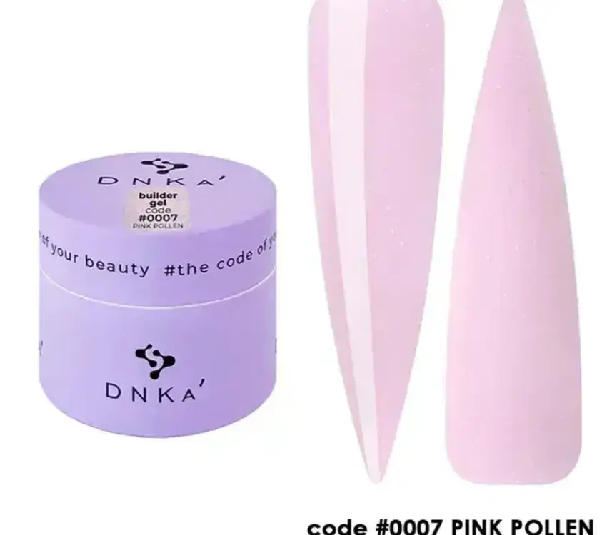 DNKa BUILDER GEL "DNKa", 15 ml #0007 Pink Pollen