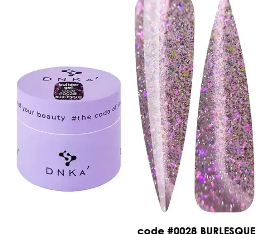 DNKa BUILDER GEL "DNKa", 15 ml #0028 BURLESQUE