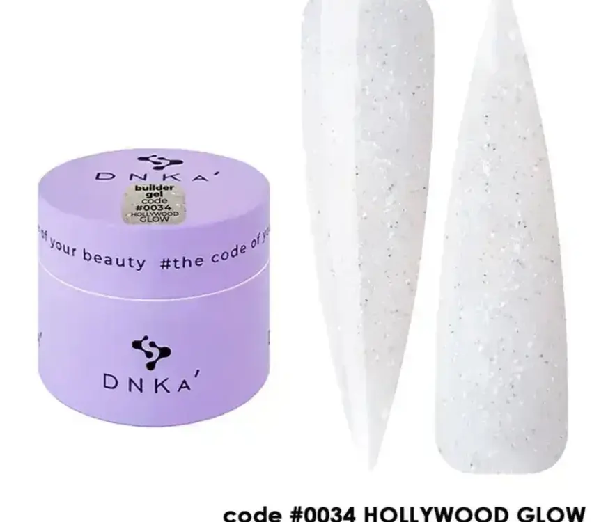 DNKa BUILDER GEL "DNKa", 15 ml #0034 HOLLYWOOD GLOW