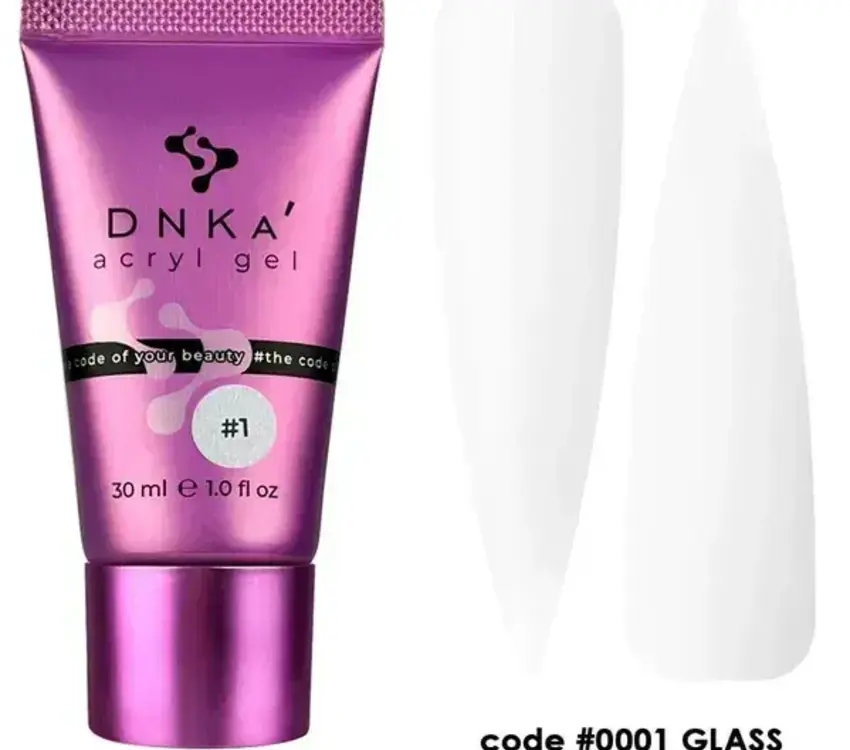 DNKa ACRYL GEL (tube) "DNKa", 30 ml #0001 Glass