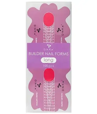 DNKa PAPER BUILDER NAIL FORMS ''DNKa'', LONG 100 PCS